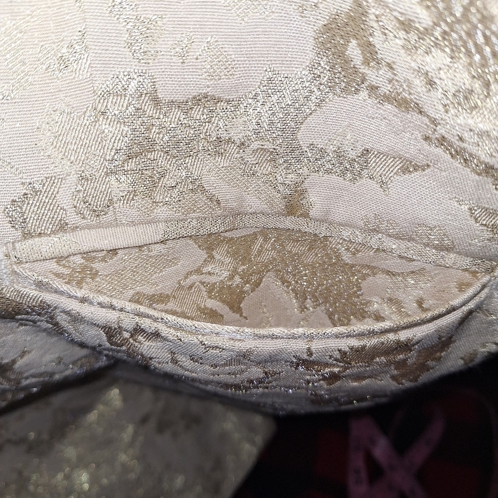 Chico's Gold embossed Women's Blazer with metallic gold highlights. Size… - Picture 5 of 8